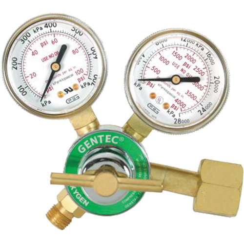 D&eacute;tendeur &agrave; simple d&eacute;tente de s&eacute;rie l&eacute;g&egrave;re, Oxyg&egrave;ne, Entr&eacute;e CGA540 Brunswick Fyr & Safety