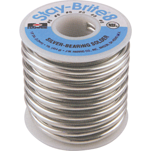 Stay Brite&reg; 8 Solder, Lead-Free, 94% Tin 6% Silver, Solid Core, 0.0625" Dia. Brunswick Fyr & Safety