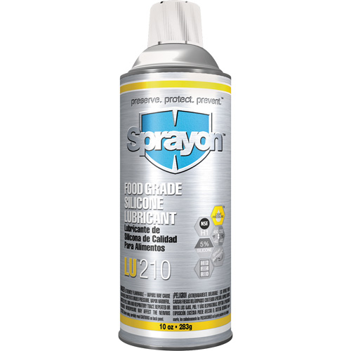 LU210 Food Grade Silicone Lubricant, Aerosol Can Brunswick Fyr & Safety