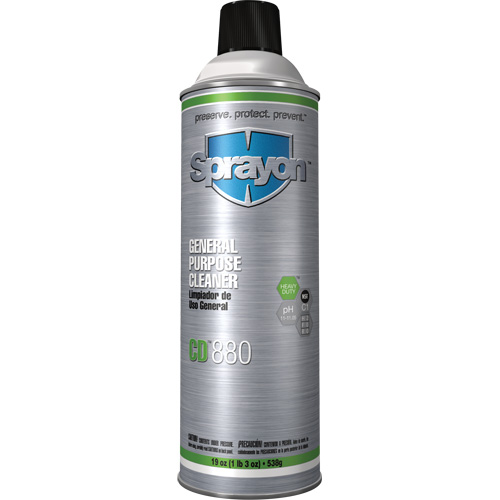 Nettoyant d'usage g&eacute;n&eacute;ral CD880, Canette a&eacute;rosol Brunswick Fyr & Safety