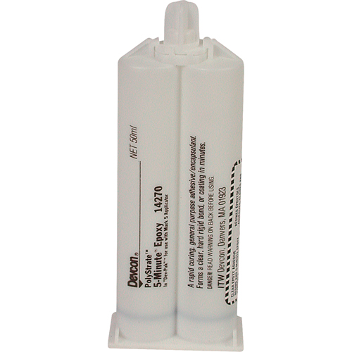 5-Minute Adhesive, 50 ml, Dual Cartridge, Two-Part, Clear Brunswick Fyr & Safety