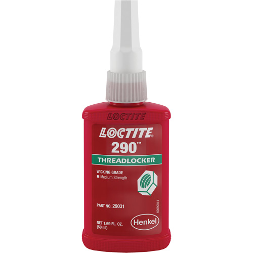 Threadlocker 290 Wicking Grade, Green, Medium-High, 50 ml, Bottle Brunswick Fyr & Safety