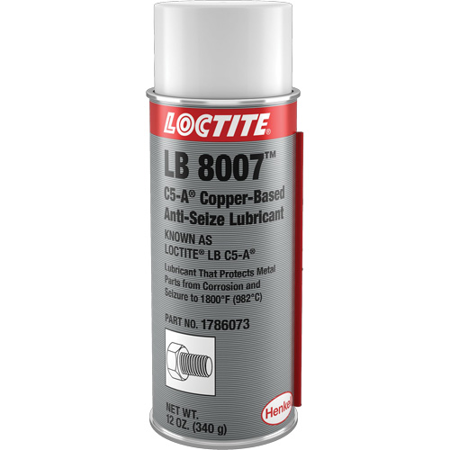 Antigrippant &agrave; base de cuivre LB 8007, 340 g, Canette a&eacute;rosol, 1800°F (982°C) Temp&eacute;rature max. Brunswick Fyr & Safety