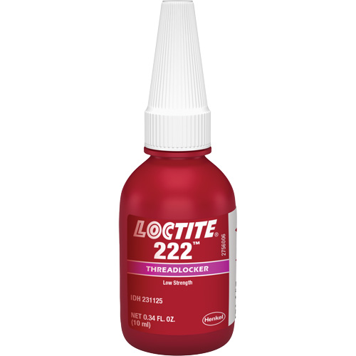 Threadlocker 222 Small Screw, Purple, Low, 10 ml, Bottle Brunswick Fyr & Safety