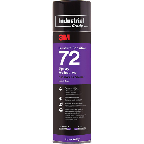 72 Pressure Sensitive Adhesive, Blue, Aerosol Can Brunswick Fyr & Safety