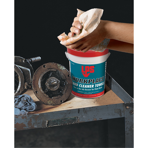 Serviettes nettoyantes pour le travail, 72 lingettes, 10-1/2" x 12-1/4" Brunswick Fyr & Safety