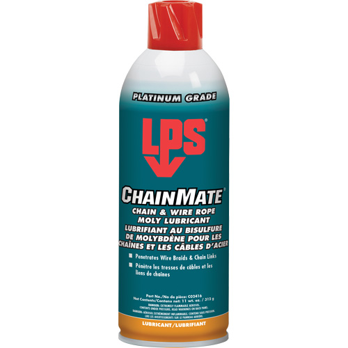 Lubrifiant pour chaînes & c&acirc;bles m&eacute;talliques Chainmate, Canette a&eacute;rosol Brunswick Fyr & Safety