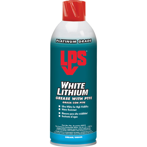 White Lithium Grease With PTFE, Aerosol Can Brunswick Fyr & Safety