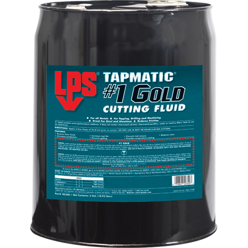 Tapmatic&reg; #1 Gold Cutting Fluids, 5 gal. Brunswick Fyr & Safety