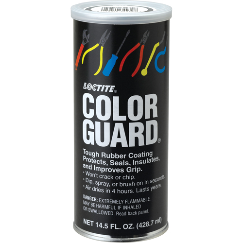 Rev&ecirc;tement de caoutchouc robuste Color Guard, Rouge, 14,5 oz liq., Canette Brunswick Fyr & Safety