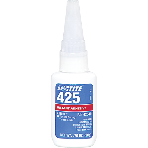 Assure 425 Surface Curing Threadlocker, Blue, Medium, 20 g, Bottle Brunswick Fyr & Safety