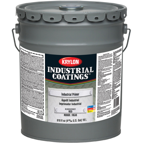 Industrial Primer, 18.9 L, Pail, Red Oxide Brunswick Fyr & Safety