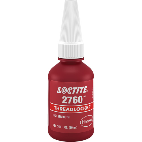 Threadlocker 2760 Instant Adhesive, Red, High, 10 ml, Bottle Brunswick Fyr & Safety
