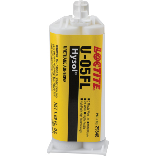 Hysol U-05FL Urethane Adhesive, Two-Part, Dual Cartridge, 90 g., Off-White Brunswick Fyr & Safety