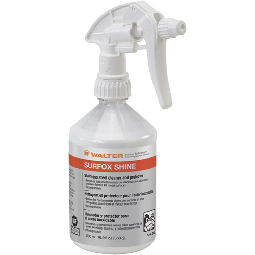 SURFOX Shine Stainless Steel Cleaner & Protector, 500 ml, Trigger Bottle Brunswick Fyr & Safety