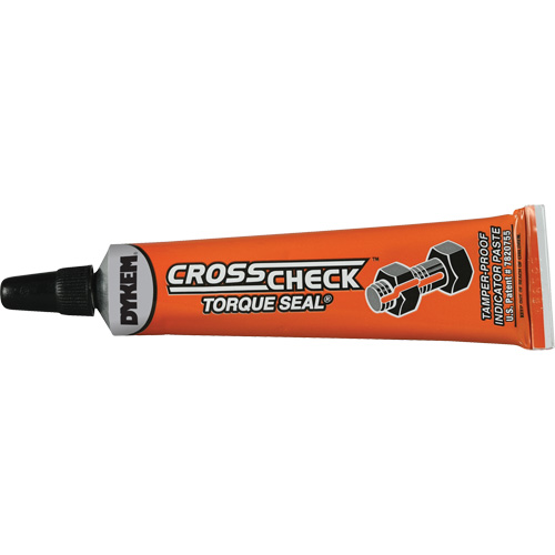 P&acirc;te indicatrice inviolable Cross-Check Torque Seal, 1 liq. oz., Tube, Orange Brunswick Fyr & Safety