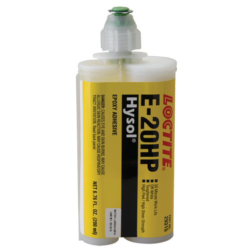 E-20P Fast Setting Structural Adhesives, 200 ml, Dual Cartridge, Two-Part, White Brunswick Fyr & Safety