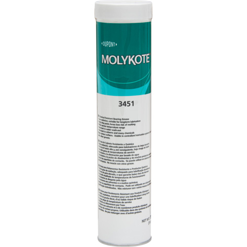 Graisse de roulement Molykote 3451, 550 g, Cartouche Brunswick Fyr & Safety
