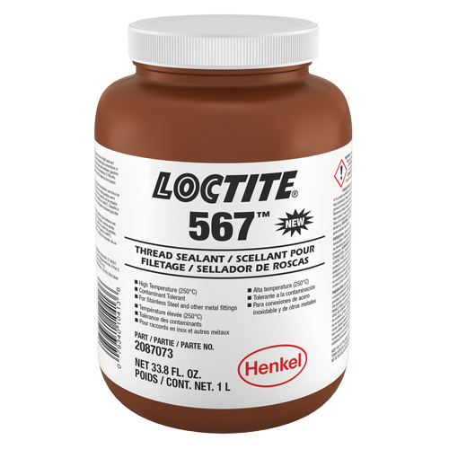 Scellant &agrave; filet haute temp&eacute;rature 567, Bouteille, 1 L,  Brunswick Fyr & Safety