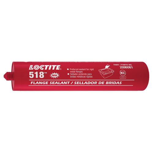 Scellant &agrave; collerettes 518, Cartouche, Rouge Brunswick Fyr & Safety