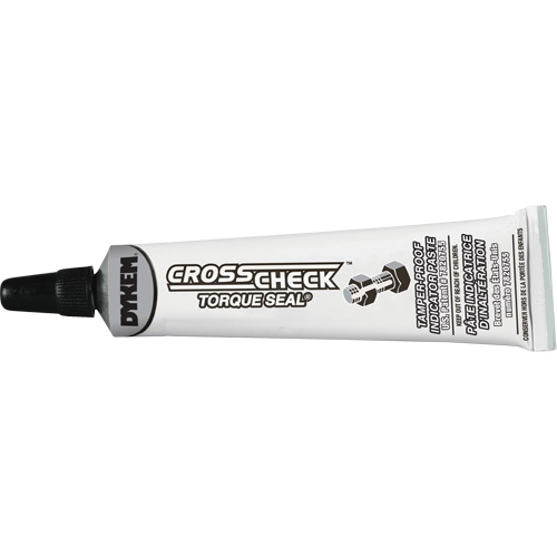 Cross Check Torque Seal&reg; Tamper-Proof Indicator Paste, 1 fl. oz., Tube, White Brunswick Fyr & Safety