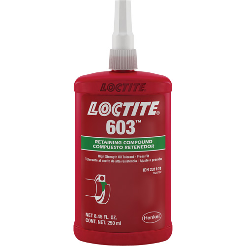 Loctite&reg; 603 Retaining Compound, 250 ml, Bottle, Green Brunswick Fyr & Safety