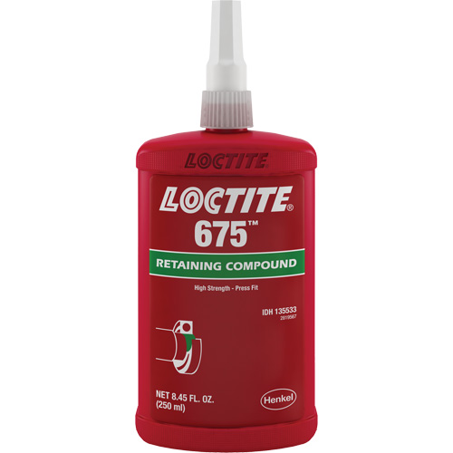 Compos&eacute; de blocage Loctite 675, 250 ml, Bouteille, Vert Brunswick Fyr & Safety