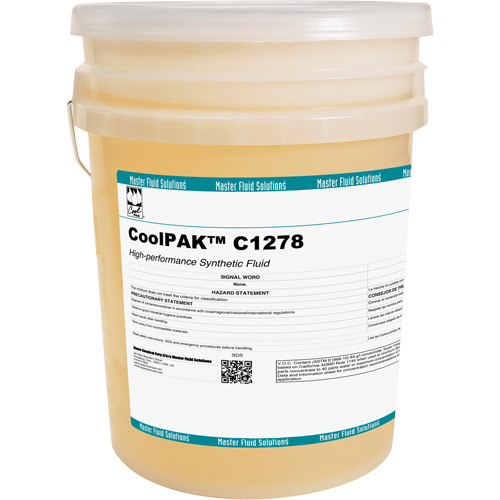 CoolPAK High-Performance Synthetic Metalworking Fluid, Pail Brunswick Fyr & Safety