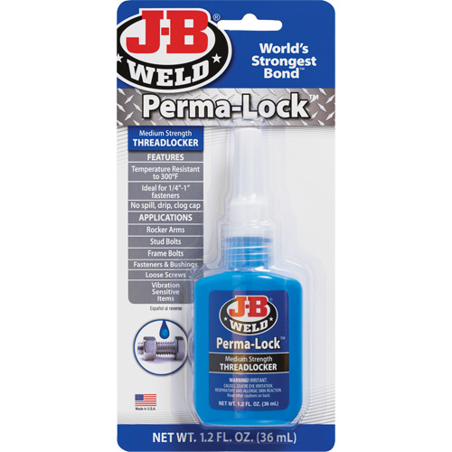 Compos&eacute; de blocage Perma-Lock, Bleu, Moyen, 36 ml, Bouteille Brunswick Fyr & Safety