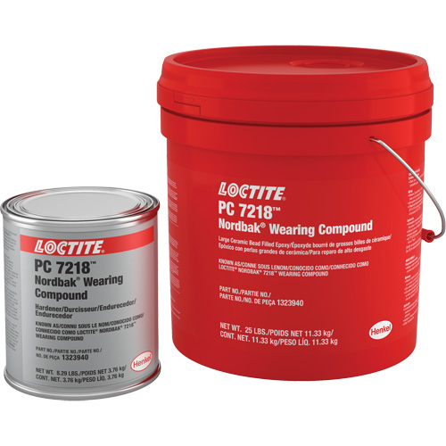 Wearing Compound 7218, 25 lbs., Pail, Two-Part, Grey Brunswick Fyr & Safety