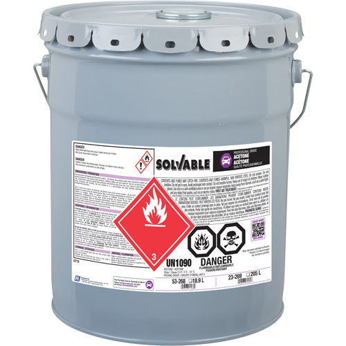 Liquid Acetone, 18.9 L Brunswick Fyr & Safety
