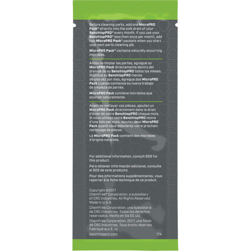 MicroPro Pack&reg; Microbial Cleaning Agent, 0.5 oz., Packet Brunswick Fyr & Safety