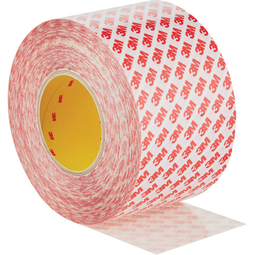 Double-Sided Adhesive Tape, Polyester, 100 mm (3.93") W x 50 m (164') L, 8 mils Thick Brunswick Fyr & Safety