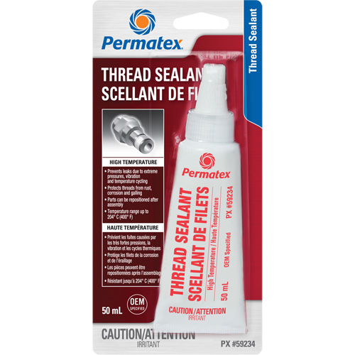 Scellant pour filetage haute temp&eacute;rature, Bouteille, 50 ml, -54° C - 204° C/-65° F - 400° F Brunswick Fyr & Safety