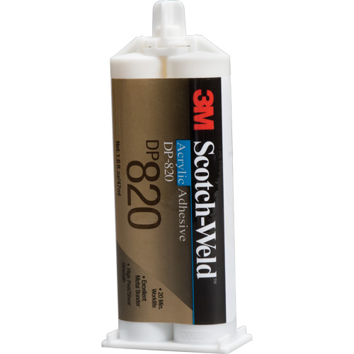 Adh&eacute;sif acrylique Scotch-Weld, Deux composants, Cartouche double, 1,6 oz liq., Blanc cass&eacute; Brunswick Fyr & Safety