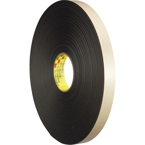 Double-Coated Foam Tape, 66 m (216') L x 12.7 mm (1/2") W, 31 mils, Polyethylene Brunswick Fyr & Safety