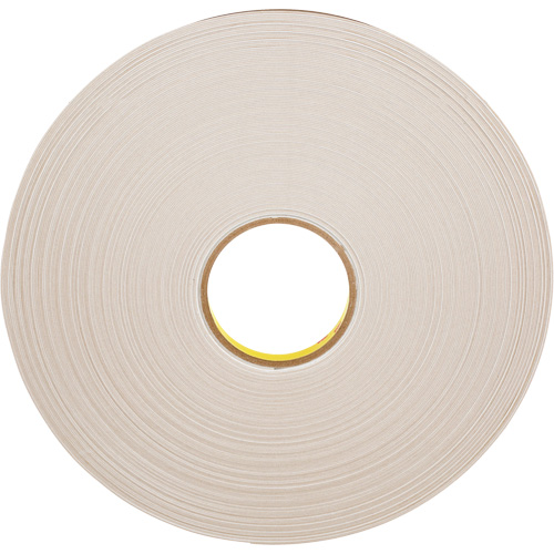 Double-Coated Foam Tape, 66 m (216') L x 12.7 mm (1/2") W, 31 mils, Polyethylene Brunswick Fyr & Safety
