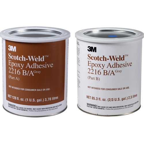Scotch-Weld Adhesive, 1 gal., Pail, Two-Part, Grey Brunswick Fyr & Safety