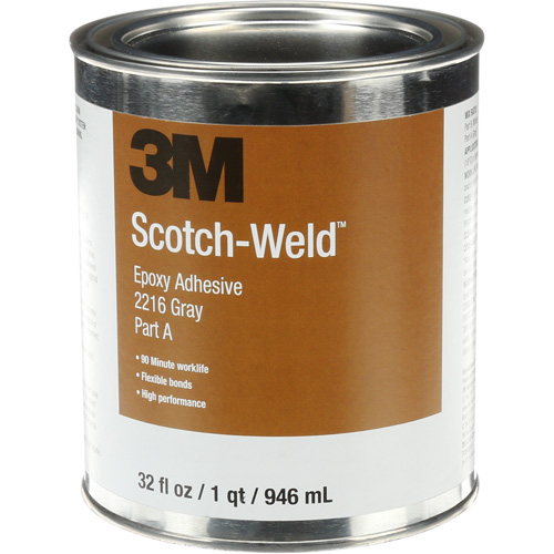 Adh&eacute;sif Scotch-Weld, 32 oz liq., Trousse, Deux composants, Gris Brunswick Fyr & Safety