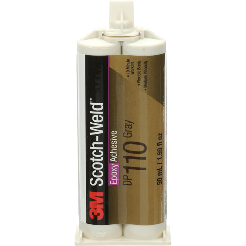 Scotch-Weld Adhesive, 1.64 fl. oz., Cartridge, Two-Part, Grey Brunswick Fyr & Safety