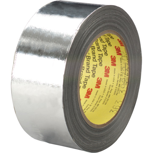 High-Temperature Aluminum Foil/Glass Cloth Tape, 7.3 mils Thick, 25.4 mm (1") x 33 m (108') Brunswick Fyr & Safety
