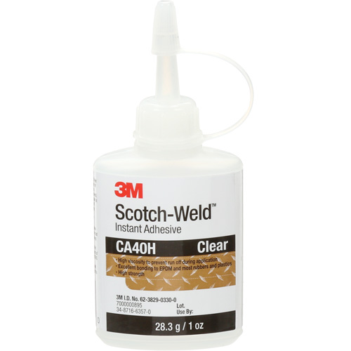 Adh&eacute;sif instantan&eacute;, 1 oz, Bouteille, Transparent Brunswick Fyr & Safety