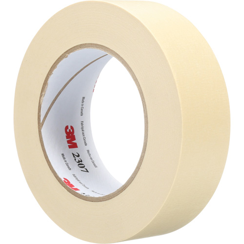 2307 Masking Tape, 36 mm (1-1/2") x 55 m (180'), Tan Brunswick Fyr & Safety