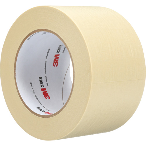 2308 Masking Tape, 72 mm (3") x 55 m (180'), Tan Brunswick Fyr & Safety