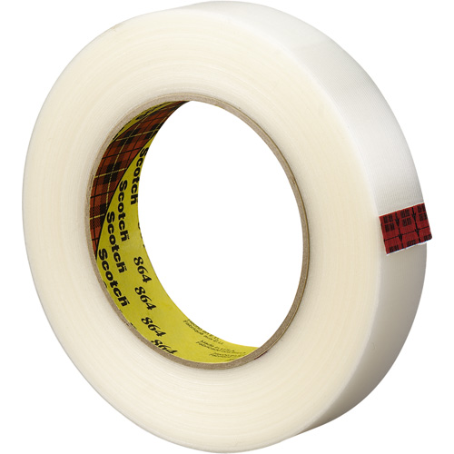 Scotch&reg; Reinforced Strapping Tape, 5.6 mils Thick, 12 mm (1/2") x 330 m (1082')  Brunswick Fyr & Safety