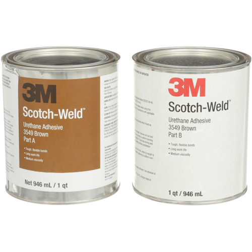 Adh&eacute;sif &agrave; base d'ur&eacute;thane 3549 Scotch-Weld, 64 oz liq., Canette, Brun Brunswick Fyr & Safety
