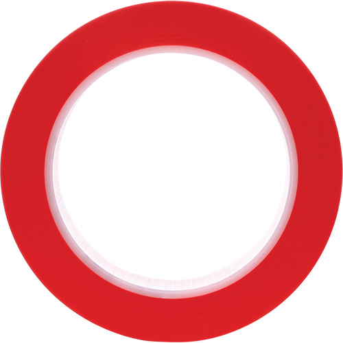 471 Vinyl Tape, 25.4 mm (1") W x 32.9 m (108') L, 5.2 mils, Red Brunswick Fyr & Safety