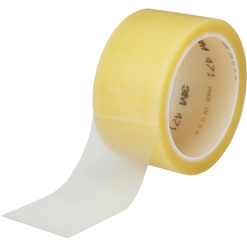 471 Vinyl Tape, 38 mm (1-1/2") W x 32.9 m (108') L, 5.3 mils, Clear Brunswick Fyr & Safety