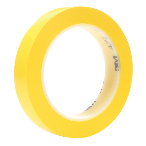 Ruban en vinyle 471, 19 mm (3/4") la x 32,9 m (108') lo, 5,3 mils, Jaune Brunswick Fyr & Safety