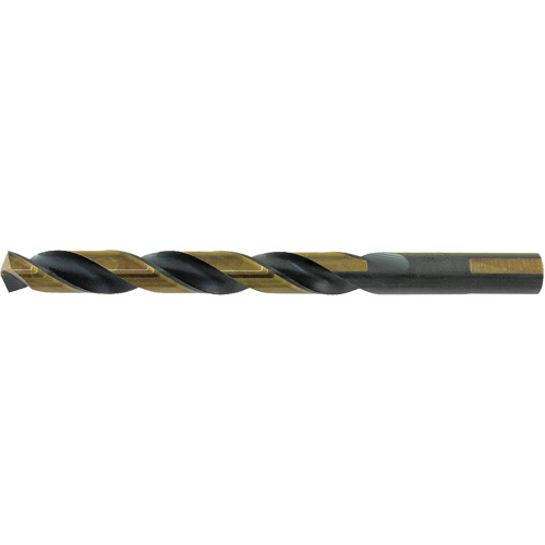 Foret de type Prentice M2 de premi&egrave;re qualit&eacute; noir et dor&eacute; Jet-Kut, 9/16", Acier rapide, Pointe de 135° Brunswick Fyr & Safety